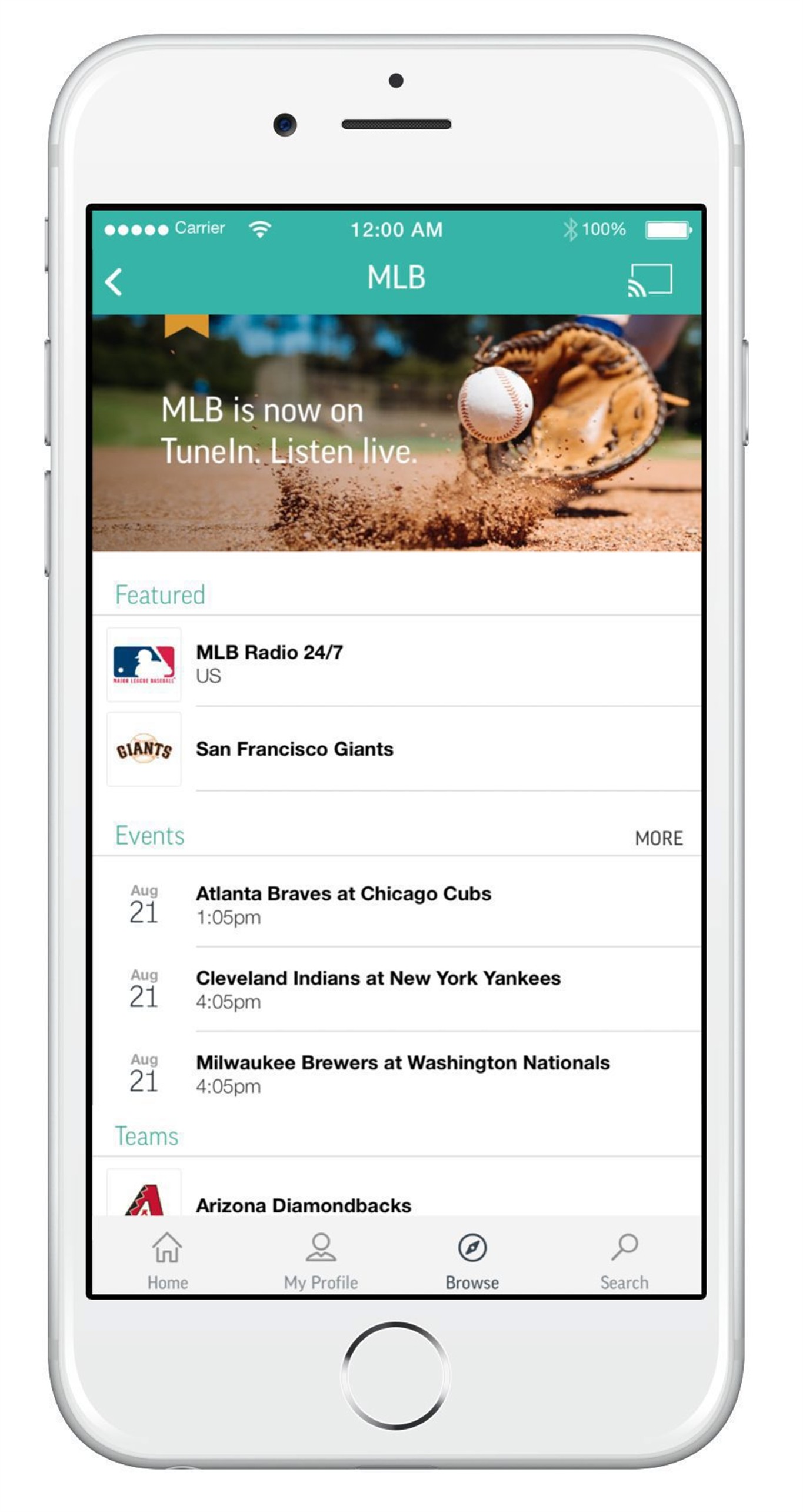 Tunein Radio App Launches 8 A Month Tier With Mlb And Soccer