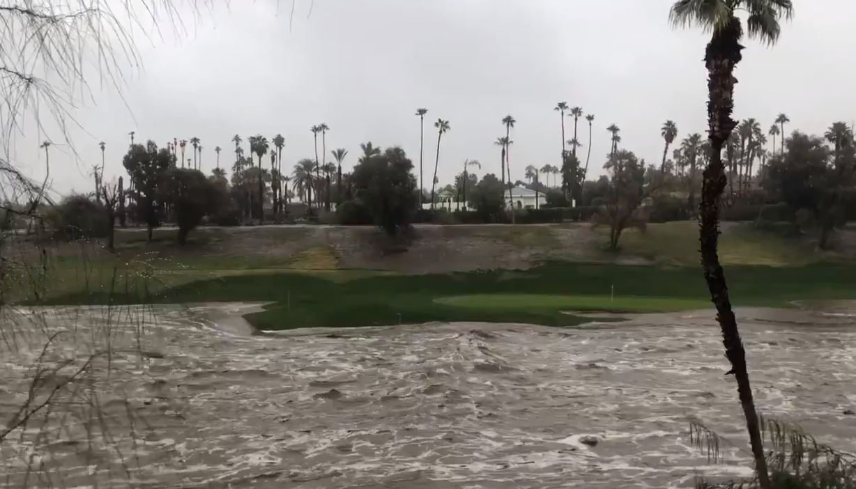 Canadians in California concerned as Palm Springs is hit with heavy