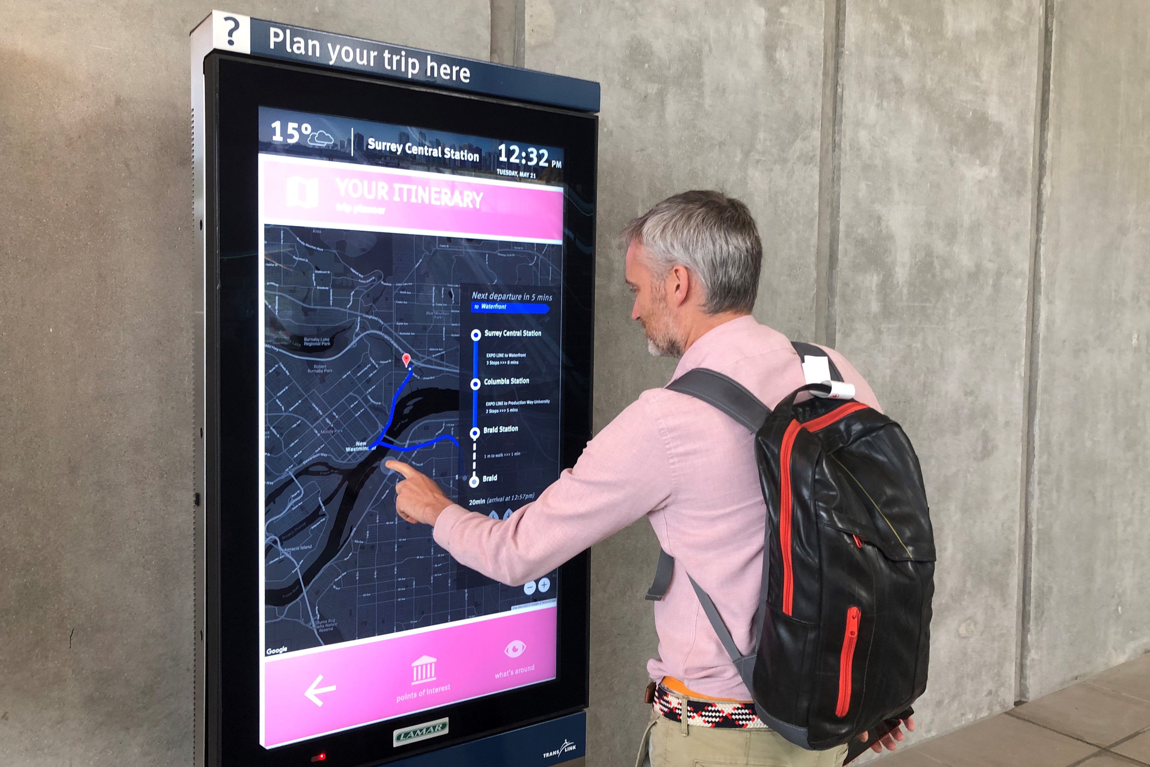 New TransLink touch-screens aim to help commuters with trip planning - NEWS  1130